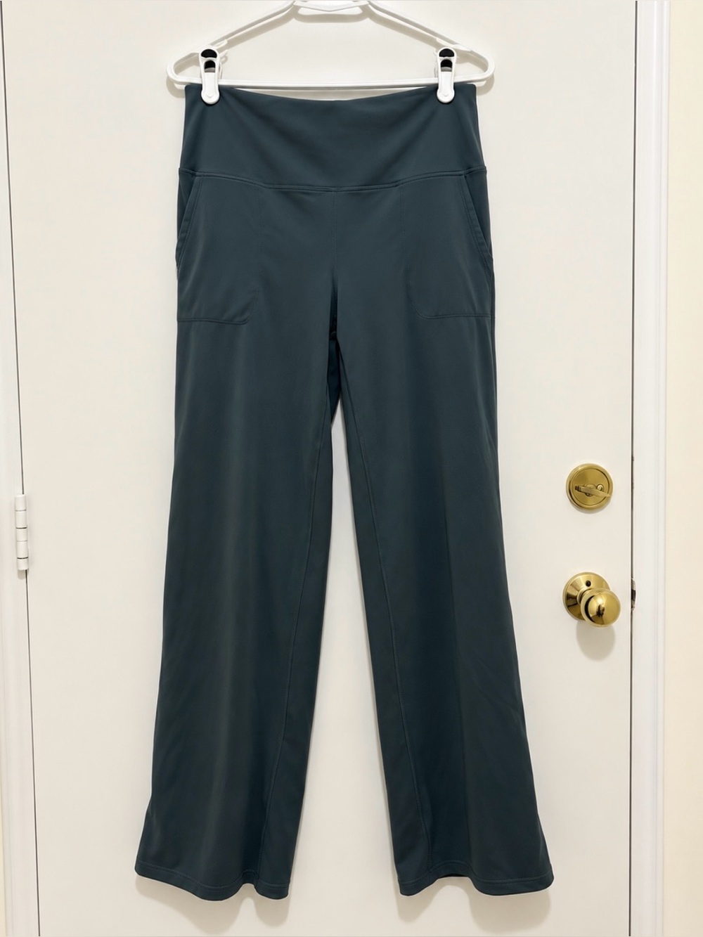 Gaiam High-Rise Wide Leg Yoga Pants | Women’s Blue-Green/Teal Pants